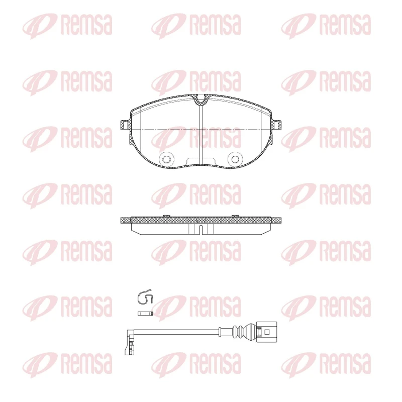 Image of REMSA Brake pad set REMSA 1919.01