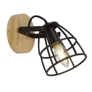 Image of Searchlight Vision Single Spotlight - Matt Black
