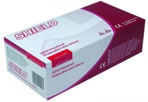 image of Shield Pp Latex Gloves L Pk100 Nat