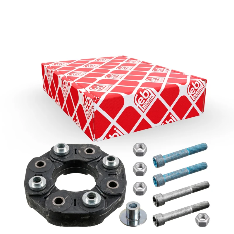 Image of FEBI BILSTEIN 31179 Drive Shaft Coupler with bolts/screws, with nuts, Ø: 160mm, OE Turbo NEW Elastomer Joint,propeller shaft (1427)