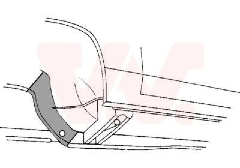 Image of VAN WEZEL Chassis leg VAN WEZEL 3757327