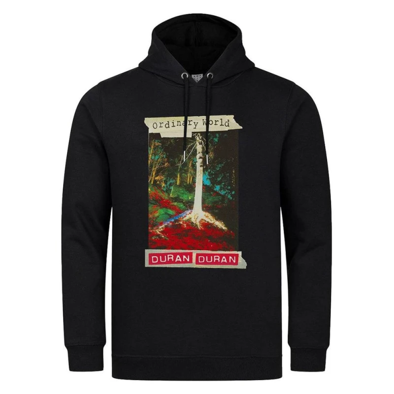 Image of Amplified Mens Ordinary World Duran Duran Hoodie in Black Size: Large Black Male L