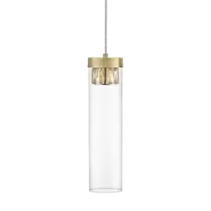 Image of Gem Slim Pendant Ceiling Light, Antique Bronze, 1x G9