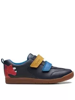Image of Clarks Kid Den Play Trainer, Navy, Size 11 Younger