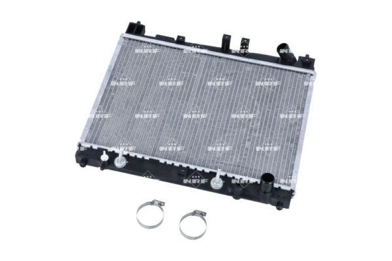 Image of NRF 53212 Engine radiator EASY FIT Brazed cooling fins, Aluminium, with mounting parts Aluminium Radiator,engine cooling (470)