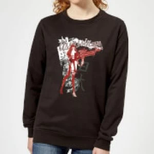 Image of Marvel Knights Elektra Assassin Womens Sweatshirt - Black