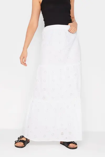 Long Tall Sally Tall Maxi Skirt White