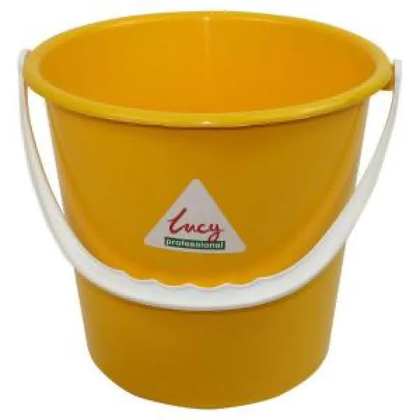 Image of ValueX Plastic Bucket 10 Litre With Handle Yellow - 0907027 22791CP