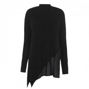 Image of Firetrap Blackseal Asymetric Fine Knit - Black
