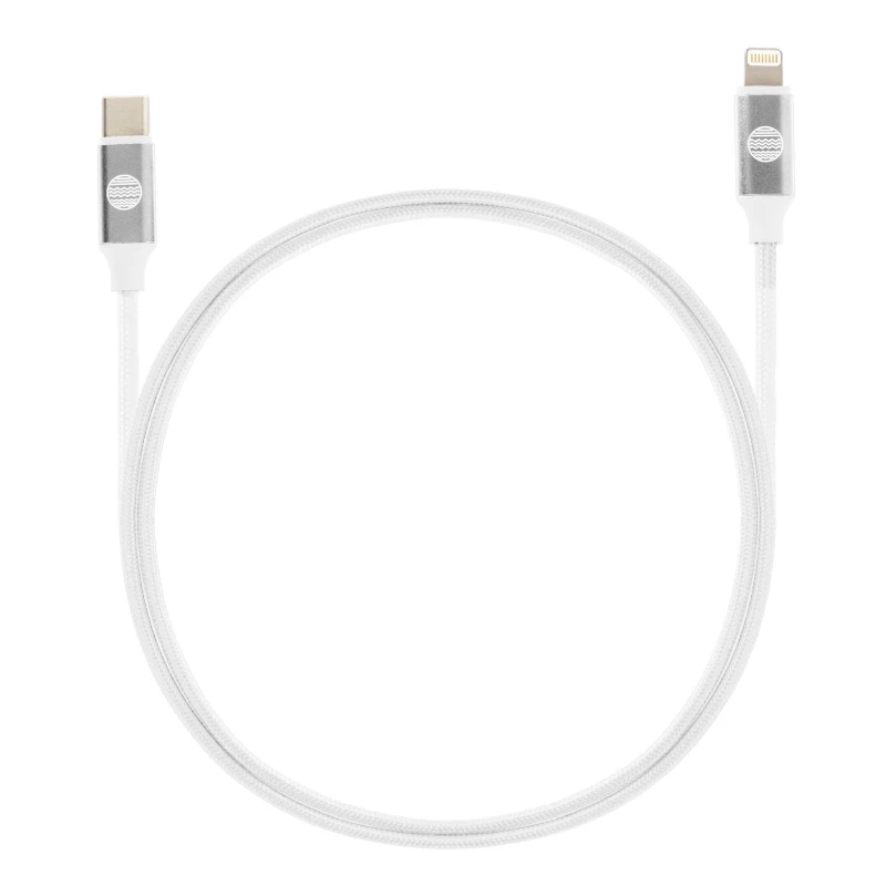 Image of Our Pure Planet USB-C to lightning cable. 1.2m/4ft