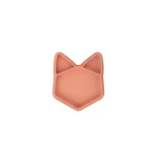 image of Babymoov Easts' ISY Silicone Suction Animal Plate Terracotta Fox