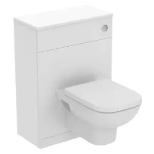 image of Ideal Standard I.life A 60Cm Matt White Wc Unit, Wall Hung Toilet, Soft Close Seat And Matt White Worktop