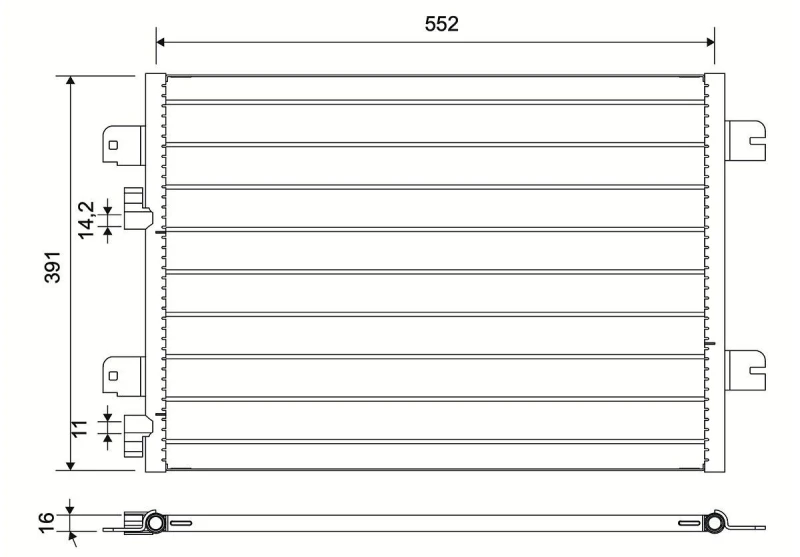 Image of Air conditioning condenser VALEO 817701