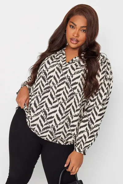 Image of Yours V-Neck Blouse White