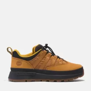 image of Timberland Euro Trekker Trainer For Youth In Yellow Yellow Kids, Size 12.5