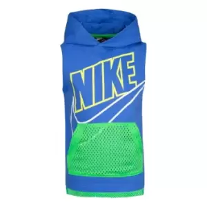 image of Nike Sleeveless Hoodie - Blue