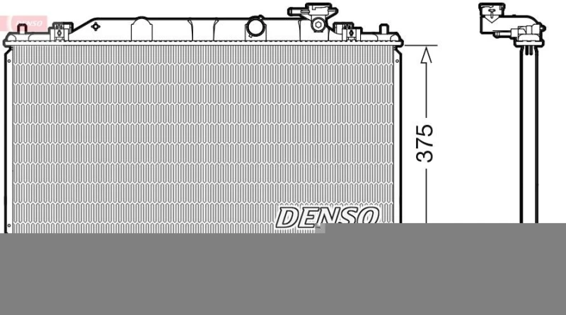 Image of DENSO Engine radiator DENSO DRM44044