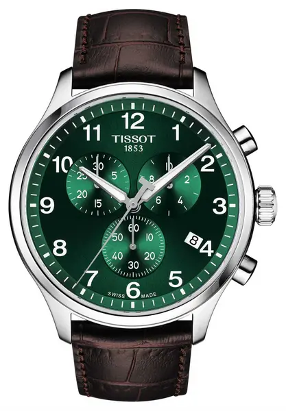 image of Tissot T1166171609200 Chrono XL Classic (45mm) Green Dial / Watch