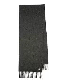 Image of Paul Smith Wool Zebra Logo Scarf