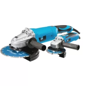 Image of Draper Storm Force® 230V Angle Grinder Set, 115mm and 230mm (2 Piece)
