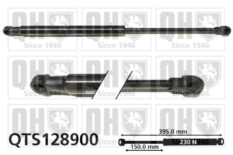 Image of QUINTON HAZELL Bonnet strut QUINTON HAZELL QTS128900