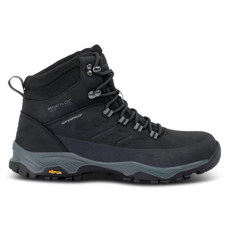 Image of Regatta Regatta Men Blake Breathable Waterproof Walking Boots in Jet Black Size: 11 Jet Black 11 Male 5063516062370