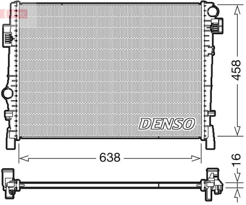 Image of DENSO Engine radiator DENSO DRM09054