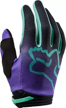 Image of FOX 180 Toxsyk Youth Motocross Gloves, black, Size L, black, Size L