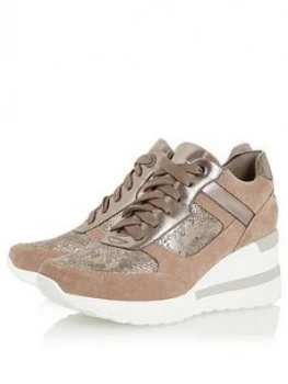 image of Dune London Elouera Trainer - Taupe