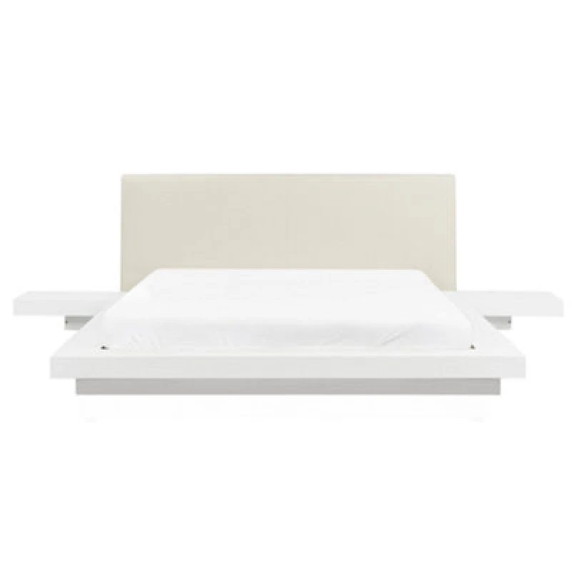 Image of Beliani Bed Zen 160 X 200 Cm (Eu King Size) White