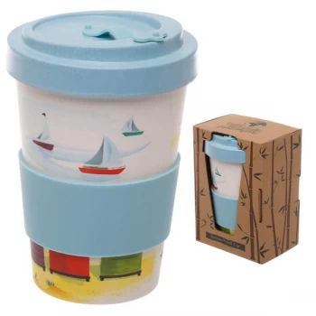 Image of Portside Beach Reusable Screw Top Bamboo Composite Travel Mug