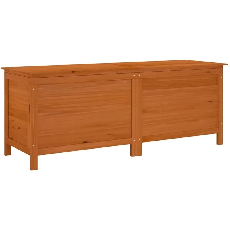 Image of vidaXL Garden Storage Box Brown 150x50x56.5cm Solid Wood Fir, Brown 364759