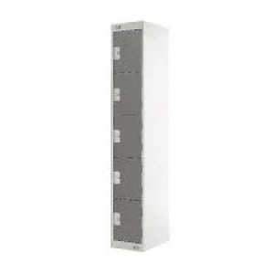 Image of Five Compartment Locker D450mm Dark Grey Door MC00063