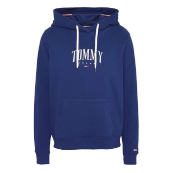 image of Tommy Jeans Essesntial Logo Hoodie - TWILIGHT NAVY