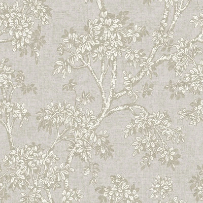 Image of Holden Decor Hawthorn Trail Textured Blown Vinyl Wallpaper Grey Holden 76010