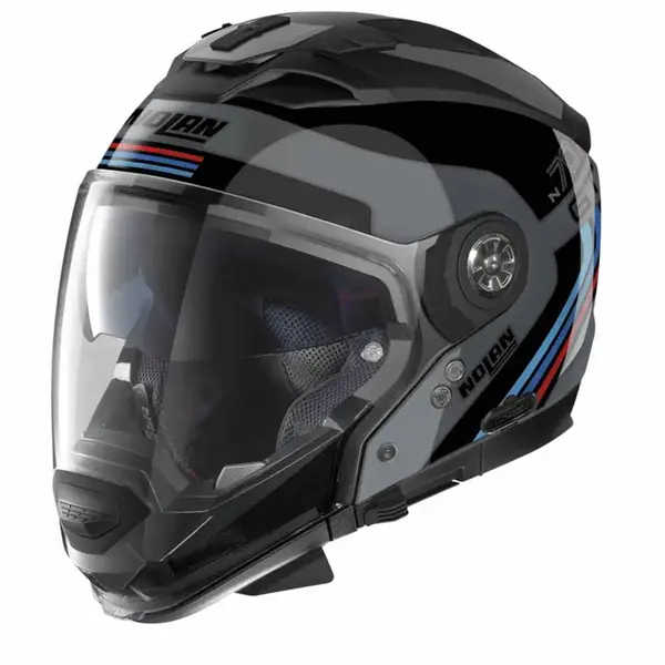 Image of Nolan N70-2 GT 06 Jetpack N-C066 Slate Grey Black Blue Red Multi Helmet Size S