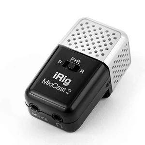 image of IK Multimedia iRig Mic Cast 2 Voice recording microphone for iPhone, iPad and Android