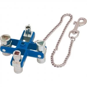 Image of Draper Expert Master Utility Key with Key Chain and Belt Clip