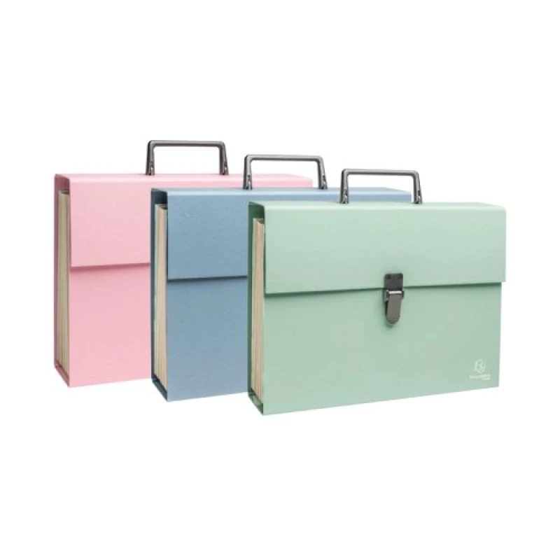 Image of Autentik Exacompta Autentik Expanding Multipart Filing Box A4 Assorted 56339E 56339E