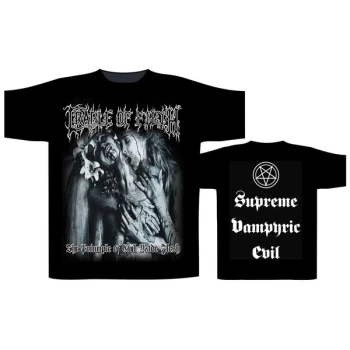 Image of Cradle Of Filth - Supreme Vampiric Evil Unisex Large T-Shirt - Black