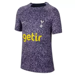 Image of Nike Tottenham Hotspur Academy Pro Pre Match Shirt 2023 2024 Juniors - Blue