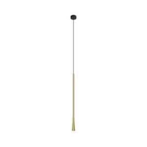 Image of Larissa Lighting - Larissa Trikala LED Slim Ceiling Pendant Light 7W 3000K Aluminium Brass