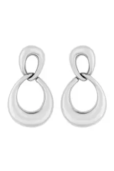 Image of Silver Plated Polish Drop Earrings