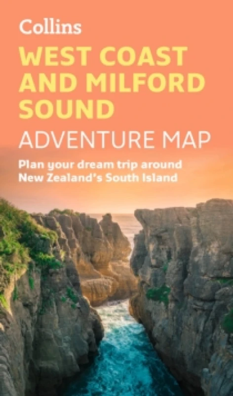 Image of West Coast and Milford Sound Adventure Map. By Collins Maps Books