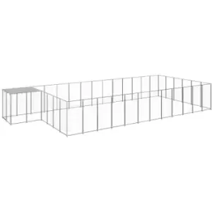 Image of Vidaxl - Dog Kennel Silver 22.99 m² Steel Silver