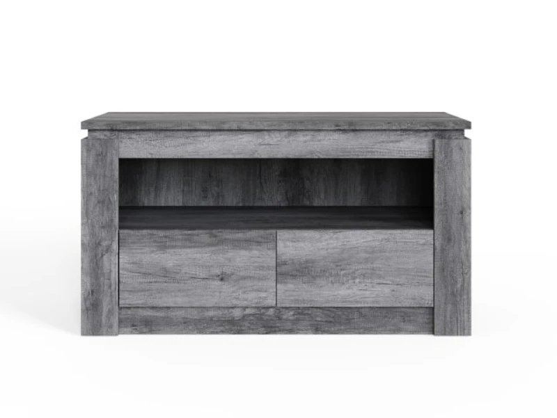 Image of GFW Canyon Charcoal Grey 2 Drawer TV Unit