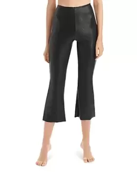 Commando Faux Leather Cropped Flare Leggings