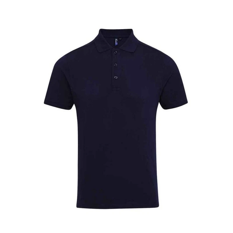 Image of Premier Premier Men Coolchecker Plus Piqu Polo Shirt in Navy Size: Small Navy S Male 5063527592033