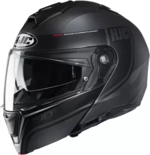 Image of HJC i90 Davan Helmet, black, Size 2XL, black, Size 2XL