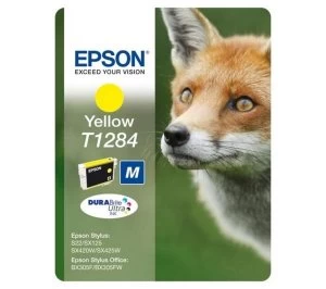 Image of Epson Fox T1284 Yellow Ink Cartridge